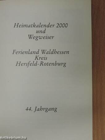 Heimatkalender 2000 und Wegweiser