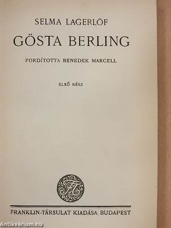 Gösta Berling I-II.