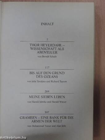 Thor Heyerdahl - Wissenschaft als Abenteuer/Bis Auf den Grund des Ozeans/Meine Sieben Leben/Grameen - Eine Bank für die Armen der Welt