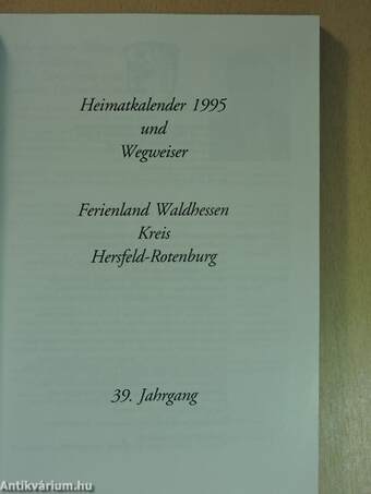 Heimatkalender 1995 und Wegweiser