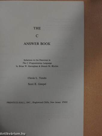 The C Answer Book