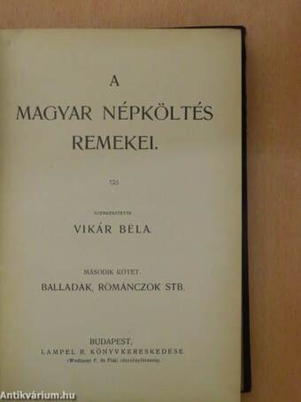 A magyar népköltés remekei II.