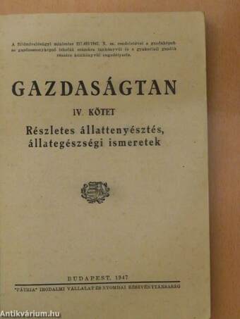 Gazdaságtan IV.