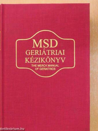 MSD geriátriai kézikönyv