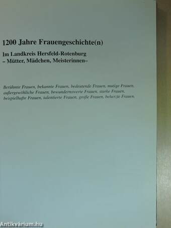 1200 Jahre Frauengeschichte(n)