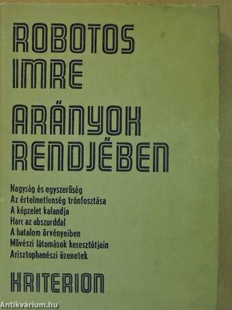 Arányok rendjében