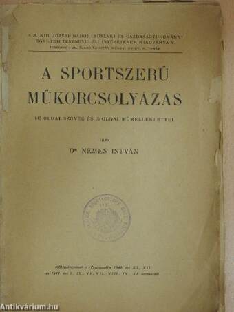 A sportszerű műkorcsolyázás (rossz állapotú)