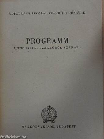 Programm a technikai szakkörök számára