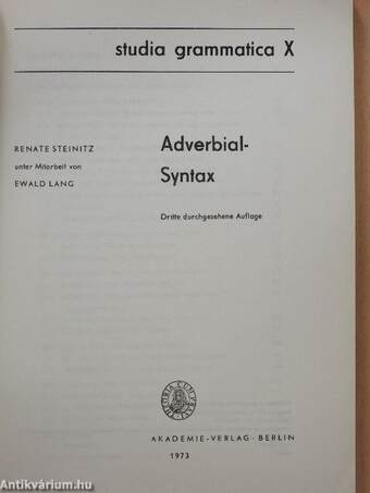 Adverbial-Syntax