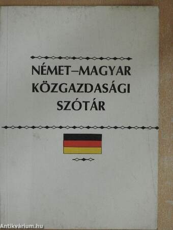 Német-magyar közgazdasági szótár