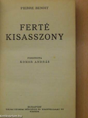 Ferté kisasszony