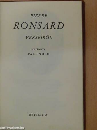 Pierre Ronsard verseiből