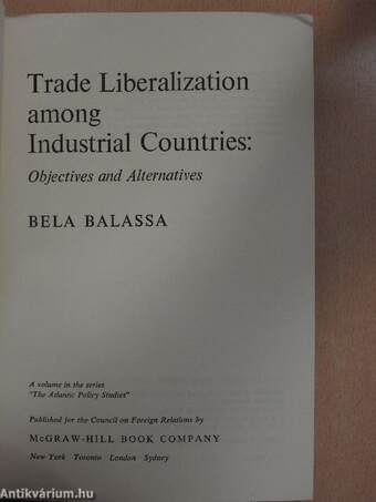 Trade Liberalization among Industrial Countries