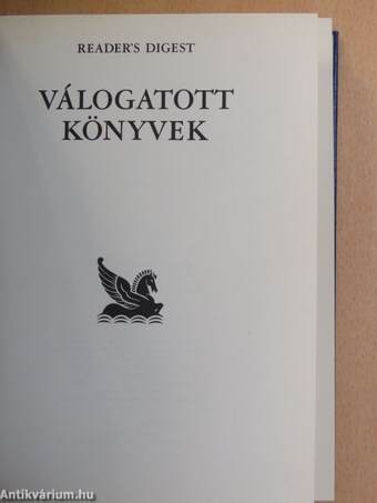 "10 kötet a Reader's Digest Válogatott Könyvek sorozatból (nem teljes sorozat)"