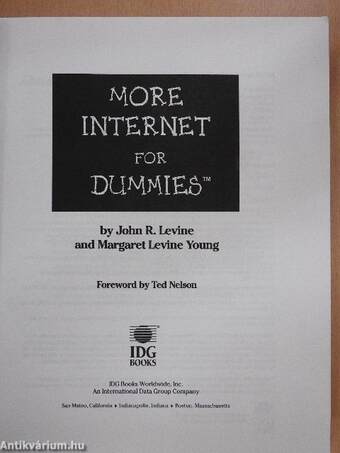 More Internet for Dummies