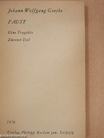 Faust II.