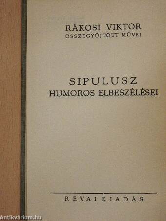 Sipulusz humoros elbeszélései III.