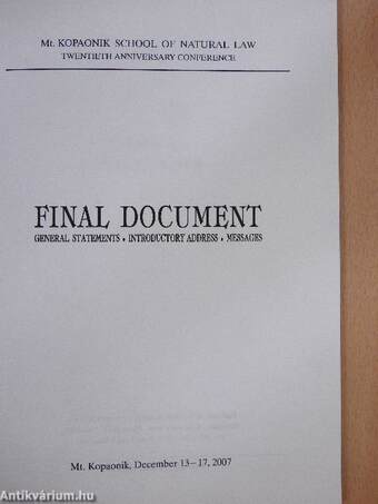 Final Document