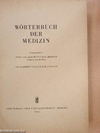 Wörterbuch der Medizin