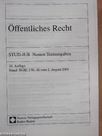 Öffentliches Recht