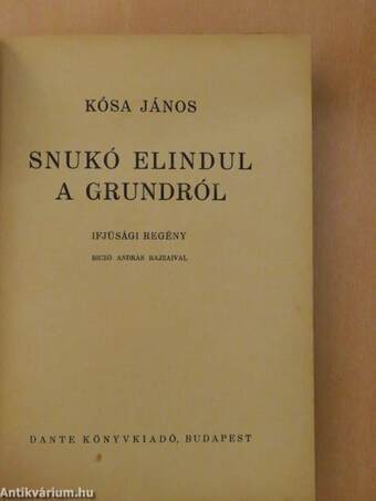 Snukó elindul a grundról (rossz állapotú)