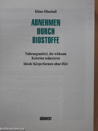 Abnehmen durch Biostoffe