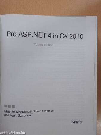 Pro ASP.NET 4 in C# 2010