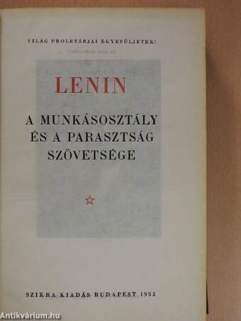 A munkásosztály és a parasztság szövetsége