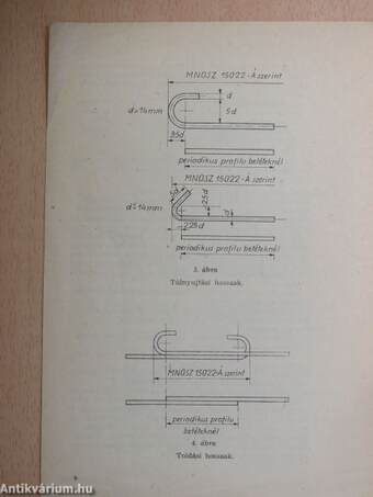 Ideiglenes műszaki előírás periodikus profilú betonacélok felhasználására