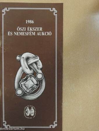 Őszi Ékszer és Nemesfém Aukció 1986.