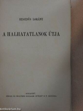 A halhatatlanok útja