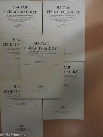 Magyar Fizikai Folyóirat XXVI. kötet 1-6. füzet