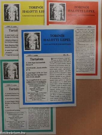 Torinói halotti lepel 1993/1-4.