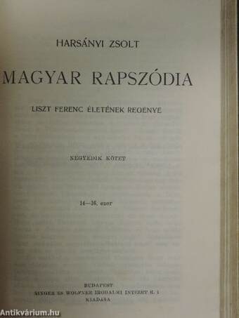 Magyar rapszódia I-IV.