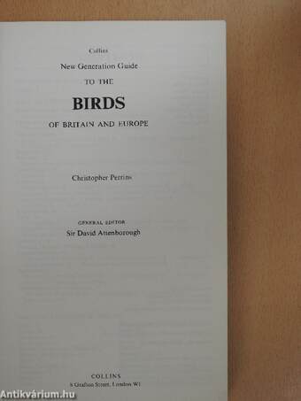 Collins New Generation Guide to the Birds of Britain and Europe