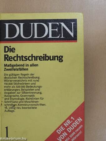 Duden 1 - Die Rechtschreibung