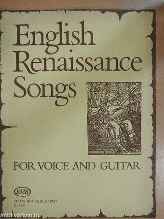 English Renaissance Songs for voice and guitar