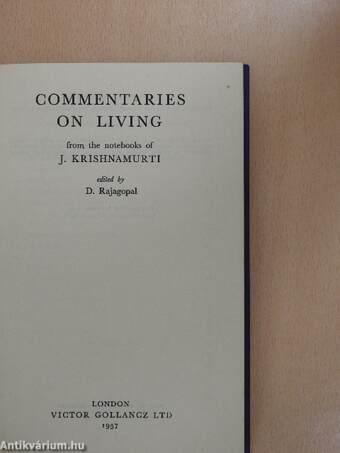 Commentaries on living