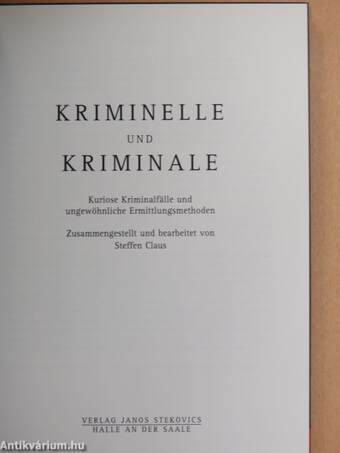 Kriminelle und Kriminale