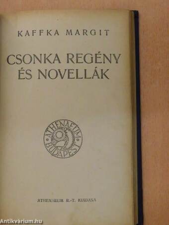 Giarion/Varieté/Dr Pokol/Csonka regény és novellák