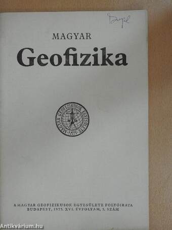 Magyar geofizika 1975/5.