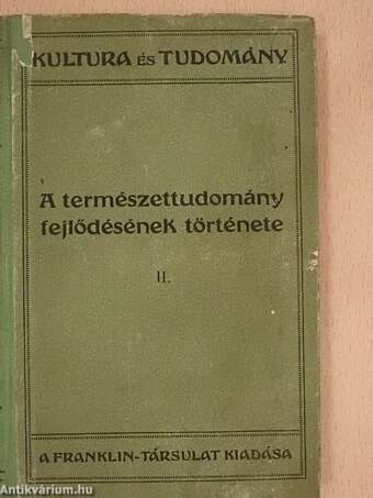 A természettudomány fejlődésének története II. (töredék)