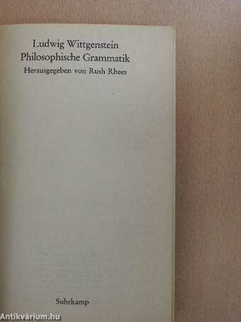 Philosophische Grammatik