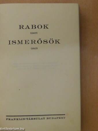 Rabok/Ismerősök