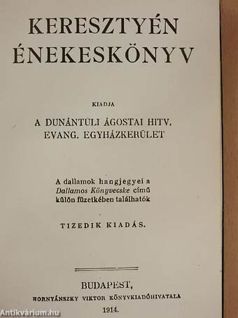 Keresztyén énekeskönyv