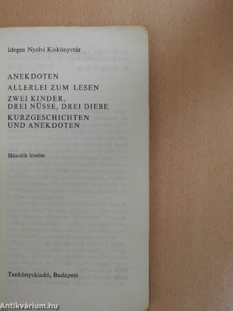 Anekdoten/Allerlei zum Lesen/Zwei Kinder, drei Nüsse, drei Diebe/Kurzgeschichten und Anekdoten