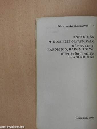 Anekdoten/Allerlei zum Lesen/Zwei Kinder, drei Nüsse, drei Diebe/Kurzgeschichten und Anekdoten