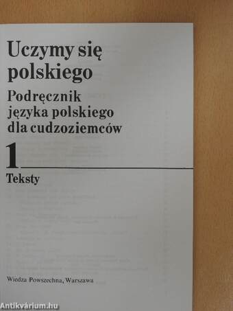 Uczymy sie polskiego Podrecznik jezyka polskiego dla cudzoziemcow 1-2