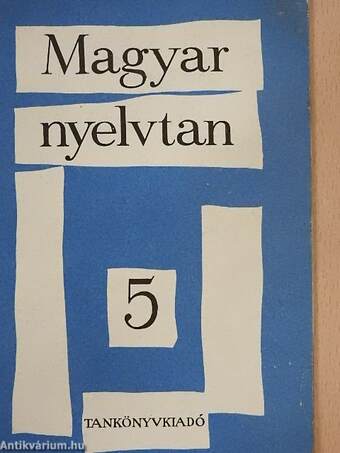 Magyar nyelvtan 5.