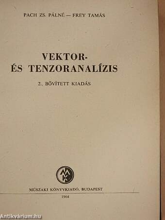 Vektor- és tenzoranalízis